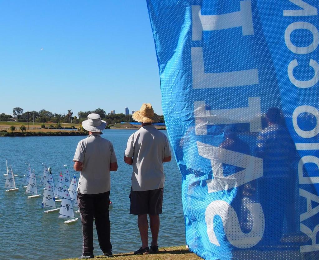 RC Lasers at the start-line. Remote Controlled Laser Yacht 2014 Australian Championship  © Cliff Bromiley